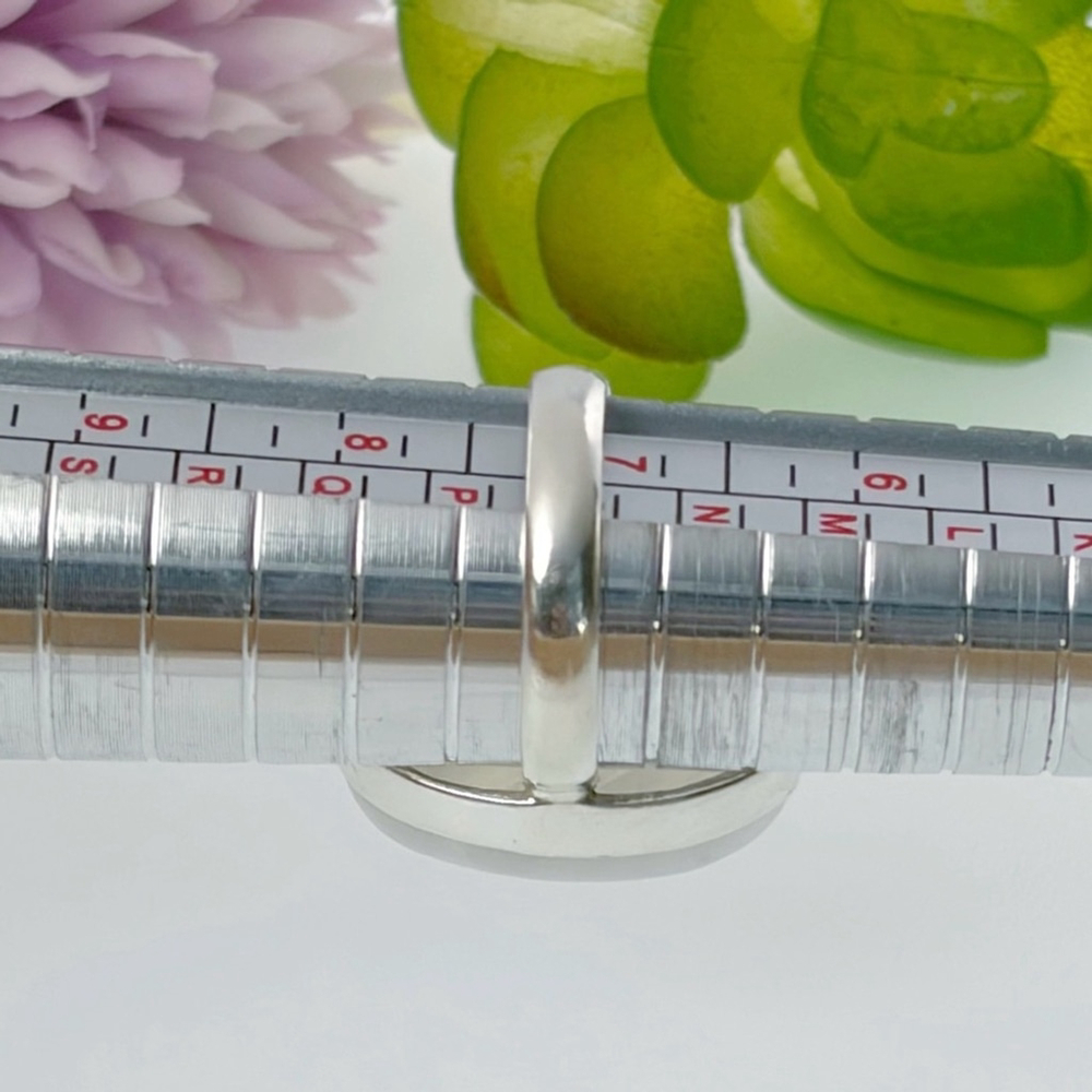 Rainbow Moonstone Ring Size 7 Pure Sterling Silver 925 Oval Boho New - Picture 11 of 12